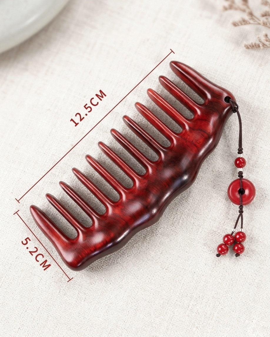 12-teeth rosewood smooth comb